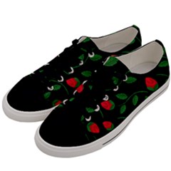 Roses Flowers Spring Flower Nature Men s Low Top Canvas Sneakers by Pakrebo