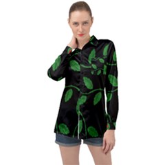 Roses Flowers Spring Flower Nature Long Sleeve Satin Shirt