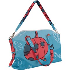 Dive Scuba Ocean Sea Water Fish Canvas Crossbody Bag by Pakrebo