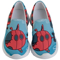 Dive Scuba Ocean Sea Water Fish Kids  Lightweight Slip Ons by Pakrebo