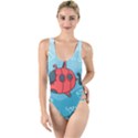 Dive Scuba Ocean Sea Water Fish High Leg Strappy Swimsuit View1