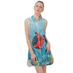 Dive Scuba Ocean Sea Water Fish Sleeveless Shirt Dress