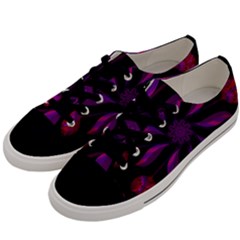 Background Purple Black Red Men s Low Top Canvas Sneakers by Pakrebo