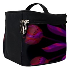 Background Purple Black Red Make Up Travel Bag (small) by Pakrebo