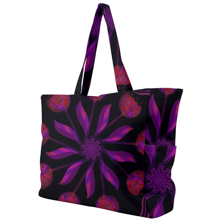 Background Purple Black Red Simple Shoulder Bag