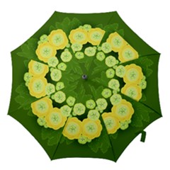 Buttercup Ranunculus Globe Flower Hook Handle Umbrellas (medium) by Pakrebo