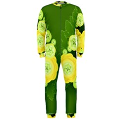 Buttercup Ranunculus Globe Flower Onepiece Jumpsuit (men)  by Pakrebo