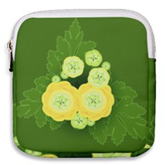 Buttercup Ranunculus Globe Flower Mini Square Pouch by Pakrebo