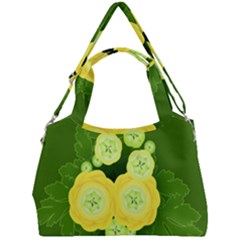 Buttercup Ranunculus Globe Flower Double Compartment Shoulder Bag by Pakrebo