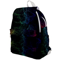 Fractal Lines Wallpaper Backdrop Top Flap Backpack by Pakrebo