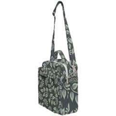 Flowers Pattern Spring Green Crossbody Day Bag