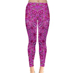 Flowering And Blooming To Bring Happiness Leggings  by pepitasart