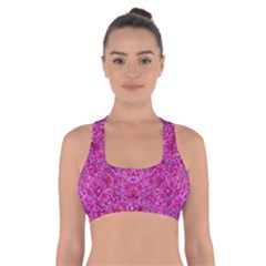 Flowering And Blooming To Bring Happiness Cross Back Sports Bra by pepitasart