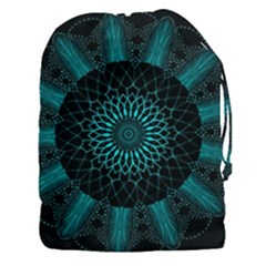 Ornament District Turquoise Drawstring Pouch (xxxl)