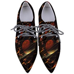 Fractal Digital Art Pointed Oxford Shoes