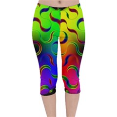 Ball Sphere Digital Art Fractals Velvet Capri Leggings  by Pakrebo