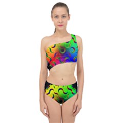 Ball Sphere Digital Art Fractals Spliced Up Two Piece Swimsuit by Pakrebo