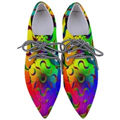 Ball Sphere Digital Art Fractals Pointed Oxford Shoes by Pakrebo