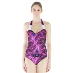 Fractal Art Digital Art Halter Swimsuit by Pakrebo