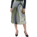 Graphic Fractal Eddy Curlicue Leaf Classic Velour Midi Skirt  View1