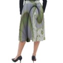 Graphic Fractal Eddy Curlicue Leaf Classic Velour Midi Skirt  View2