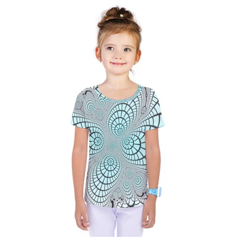 Digital Art Fractal Abstract Kids  One Piece Tee by Pakrebo