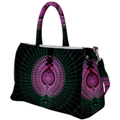 Fractal Traditional Fractal Hypnotic Duffel Travel Bag by Pakrebo