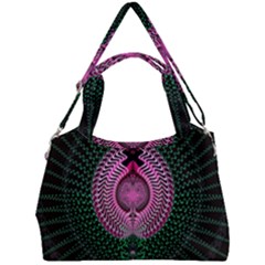 Fractal Traditional Fractal Hypnotic Double Compartment Shoulder Bag by Pakrebo