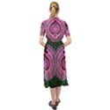 Fractal Traditional Fractal Hypnotic Keyhole Neckline Chiffon Dress View2