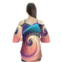 Fractal Multi Colored Fantasia Flutter Tees View2