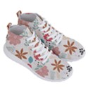 Nature Shape Leaves Flowers Art Men s Lightweight High Top Sneakers View3