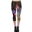 Fractal Colorful Background Capri Leggings  View1