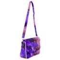 Fractal Flower Shoulder Bag with Back Zipper View1