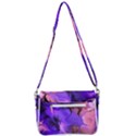 Fractal Flower Shoulder Bag with Back Zipper View3