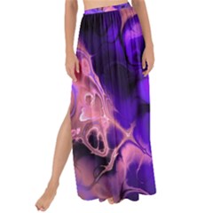 Fractal Flower Maxi Chiffon Tie-up Sarong by Pakrebo