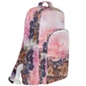 City Buildings Bridge Water River Double Compartment Backpack View2