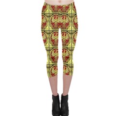 Polish Bank Note Capri Leggings  by ArtworkByPatrick