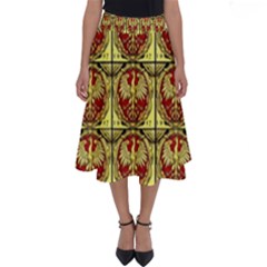 Polish Bank Note Perfect Length Midi Skirt by ArtworkByPatrick