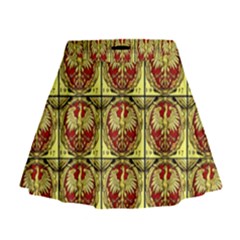 Polish Bank Note Mini Flare Skirt by ArtworkByPatrick