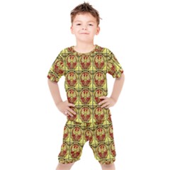 Polish Bank Note Kids  Tee And Shorts Set by ArtworkByPatrick