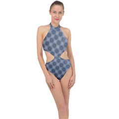 Checkerboard Again 4 Halter Side Cut Swimsuit by impacteesstreetwearseven