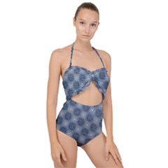 Checkerboard Again 4 Scallop Top Cut Out Swimsuit by impacteesstreetwearseven