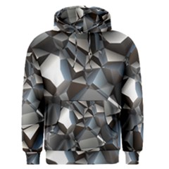 Triangles Polygon Color Silver Uni Men s Pullover Hoodie by Pakrebo