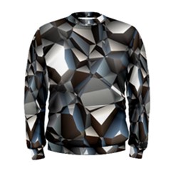 Triangles Polygon Color Silver Uni Men s Sweatshirt by Pakrebo