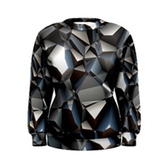 Triangles Polygon Color Silver Uni Women s Sweatshirt by Pakrebo