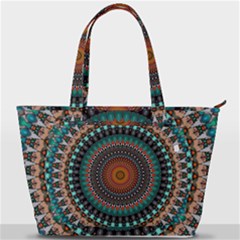 Ornament Circle Picture Colorful Back Pocket Shoulder Bag 