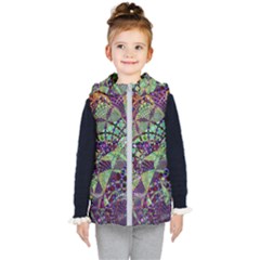 Background Design Art Artwork Kids  Hooded Puffer Vest by Pakrebo