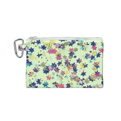 Flowers Ornament Decoration Canvas Cosmetic Bag (small)