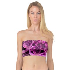 Fractal Math Geometry Visualization Pink Bandeau Top