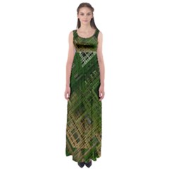 City Forward Urban Planning Empire Waist Maxi Dress by Pakrebo